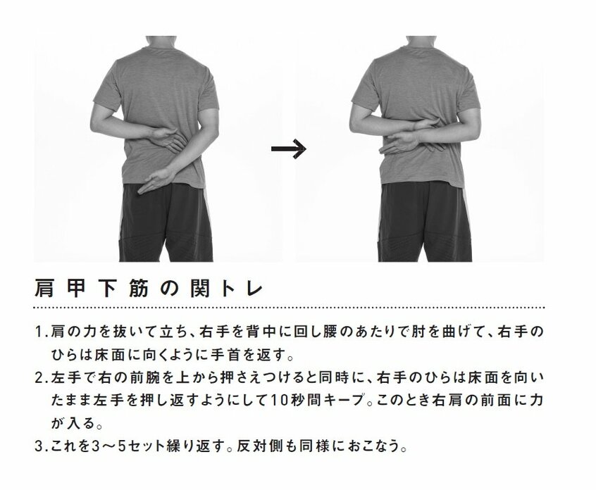 肩甲下筋の関トレ