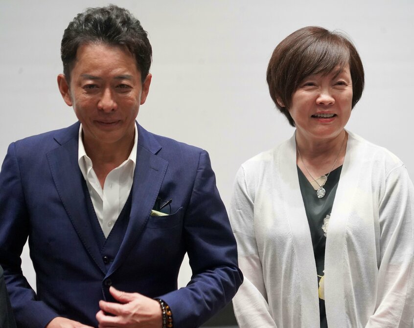 2021年11月に出会ったという草刈健太郎さん（左）と安倍昭恵さん（写真：上田耕司）