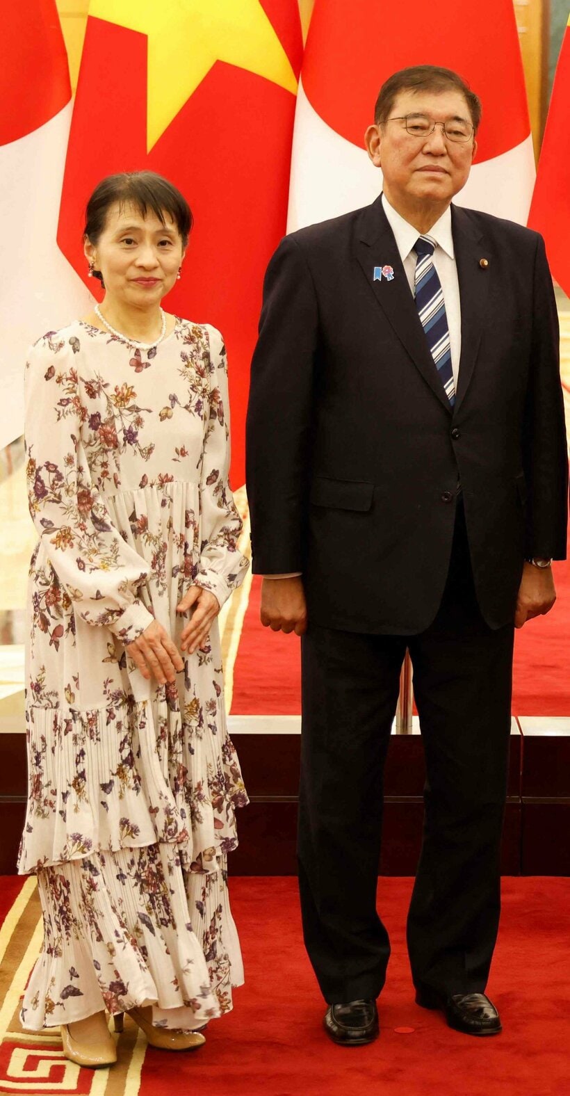 総理大臣　石破茂（68）＆佳子夫人（68）（写真：AFP／アフロ）