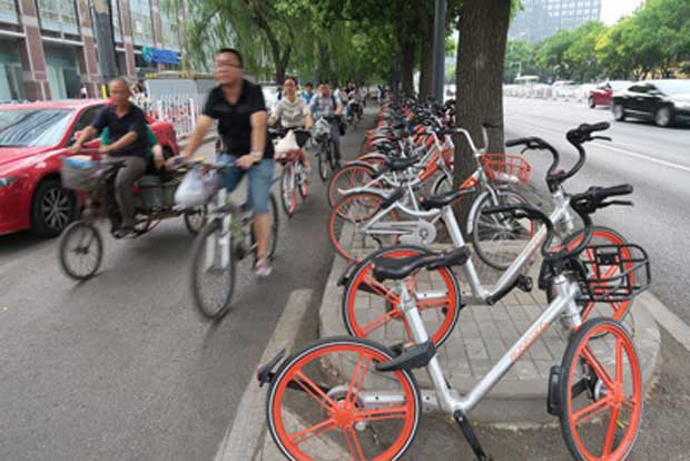 かつて自転車大国だった中国が復活したかのよう!?　Photo:DW