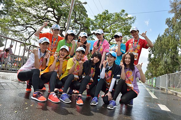SUPER☆GiRLS 【ホノルルハーフマラソン】でメンバー全員21.0975km完走