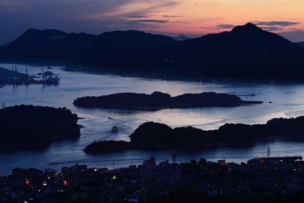 因島南部の天狗山からの眺望。ここは水軍の見張り台として活用されていた（撮影／今祥雄）