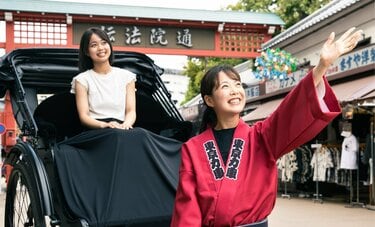 計200キロほどの重さがある人力車の引き手を担う女性　男性社会の世界に飛び込んだきっかけとは