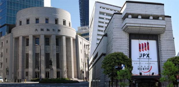 東京と大阪の両株式市場が統合したのは２０１３年。東証には現在、新興企業向けにマザーズ市場があるほか、大阪から引き継いだジャスダック市場が並立しているが、両市場の違いや役割分担は不明確なままだ　（ｃ）朝日新聞社