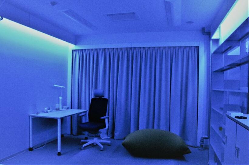 部屋の色や光、音をカスタマイズできる筑波大のアクセシブルスタディルーム。「自分が安定するための刺激」を得ることができる（写真：立命館大学提供）