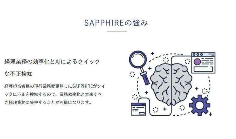 経費チェックサービス「SAPPHIRE（サファイア）」＝ミレトス提供