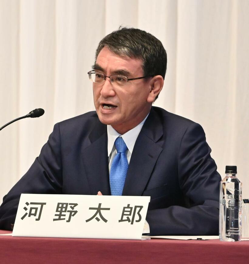 河野太郎行革相(C)朝日新聞社