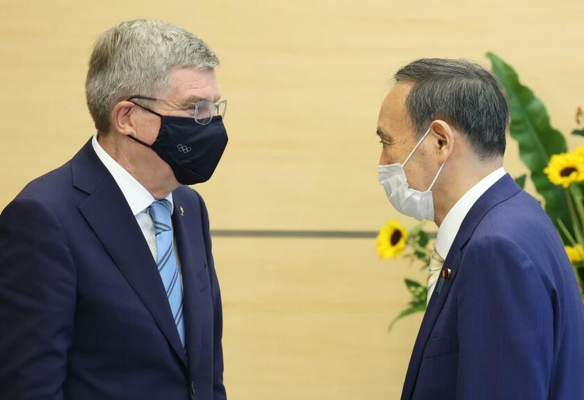 ＩＯＣのバッハ会長と菅首相