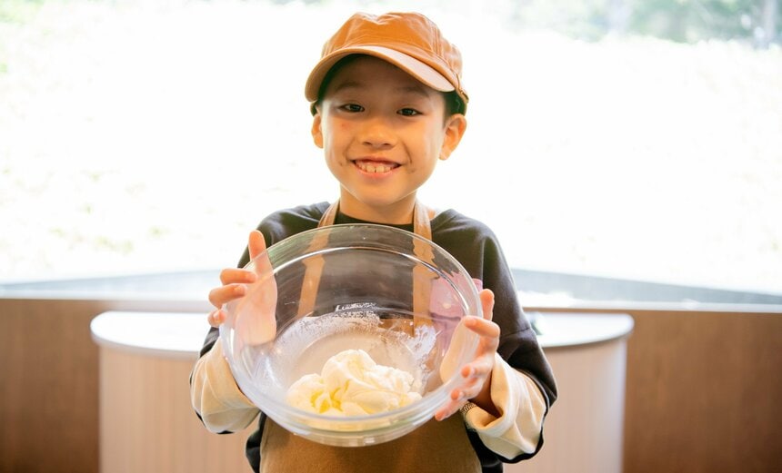おいしいアイスクリームが完成！