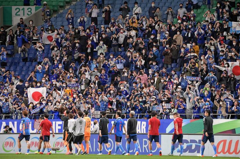 W杯の最終予選で苦戦を強いられているサッカー日本代表　（ｃ）朝日新聞社