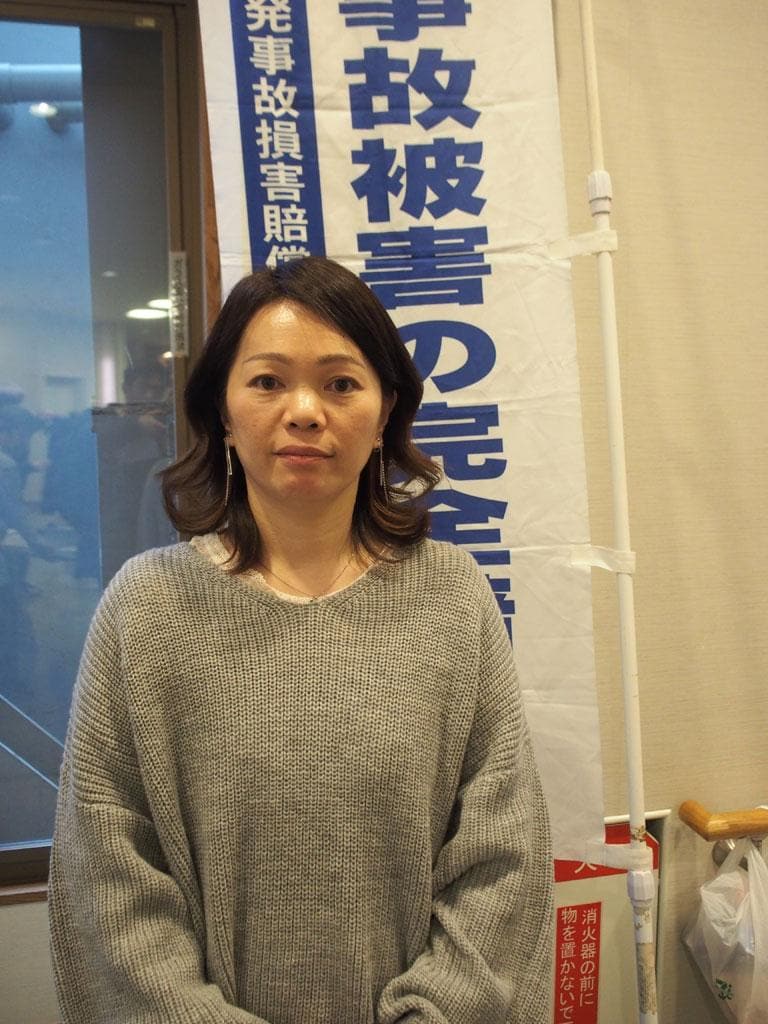 岡本早苗さん（４１）／伊達市から名古屋市に避難した。原発事故が原因で離婚し、シングルマザーとして５人の子どもを育てる。「私たちの被害はなかったことにされている」（撮影／編集部・野村昌二）