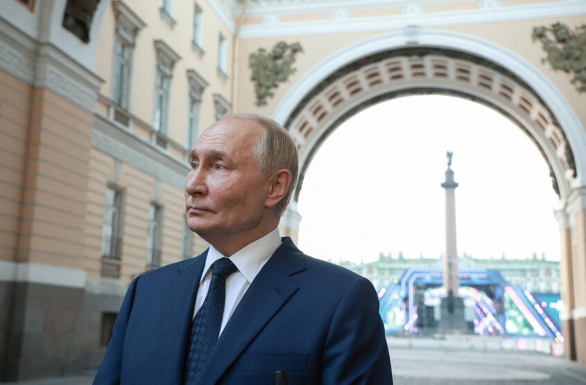 プーチン大統領(写真:代表撮影/ロイター/アフロ)