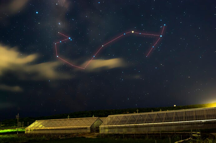 さそり座で赤く輝くのは一等星のアンタレス　（写真はイメージです）