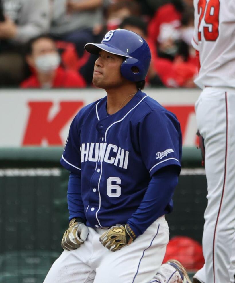中日・平田良介　（ｃ）朝日新聞社