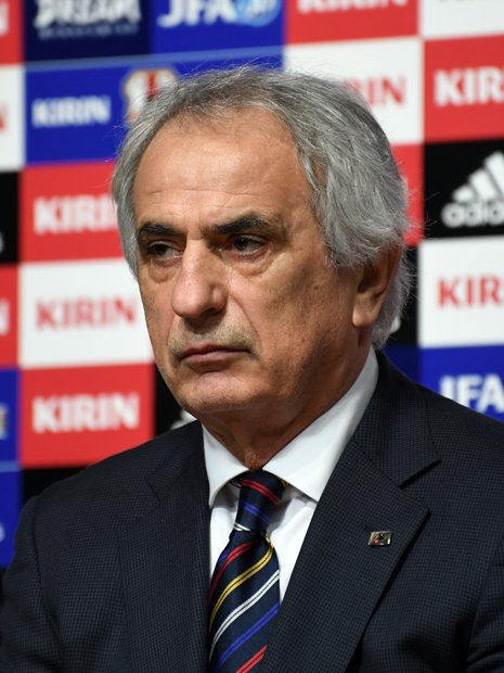 会見するハリルホジッチ監督（写真：Getty Images）