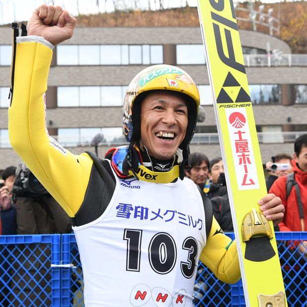 平昌五輪で旗手を務める葛西紀明（写真は2017年11月5日、札幌・大倉山の全日本選手権で優勝した時のもの）　（ｃ）朝日新聞社