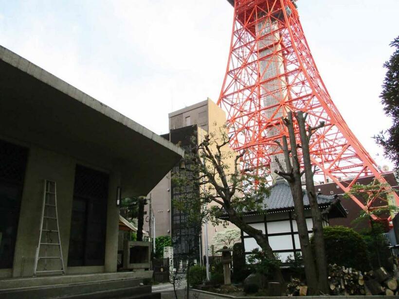 東京タワーそばにある金地院（左手建物が本堂）