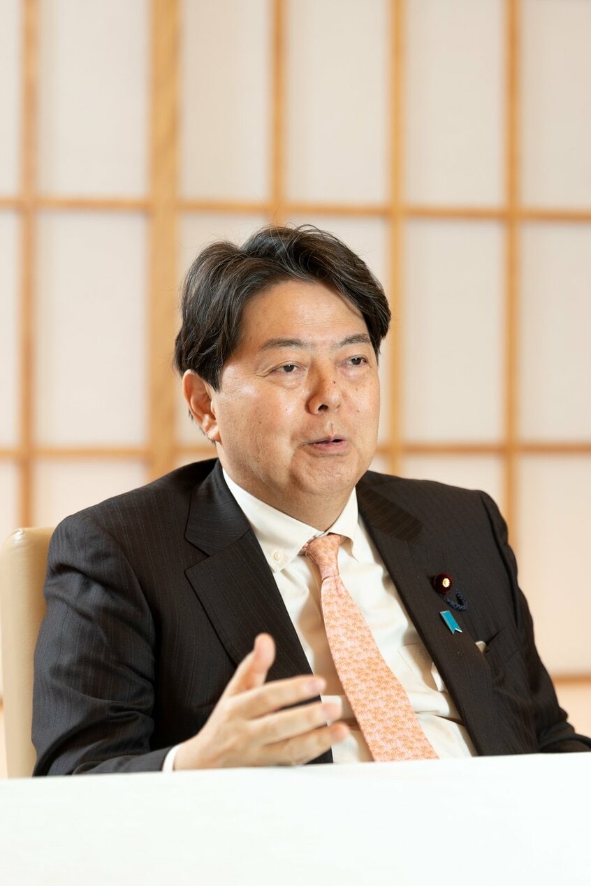 自民党の林芳正官房長官(撮影:写真映像部・戸嶋日菜乃)
