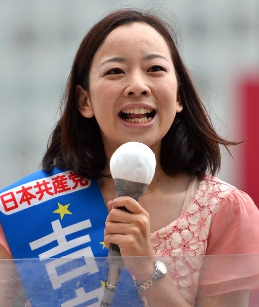 共産党の最年少国会議員となった吉良氏　（c）朝日新聞社　＠＠写禁