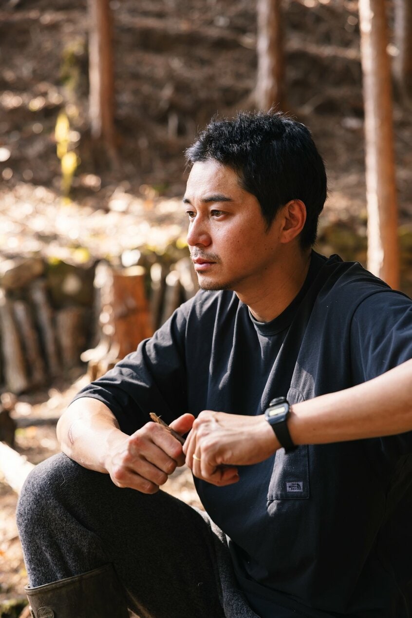 小屋の近くに露天風呂をつくるという。完成時期は未定/撮影・上田泰世(写真映像部)