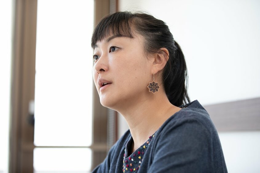 夢に向かって走っていた学生時代に性被害にあった安田さん。当時から今に続く想いを語った(撮影:写真映像部・山本二葉)