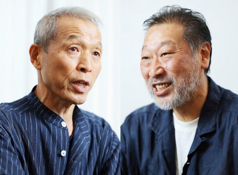 対談した桜井昌司さん（左）と金聖雄監督