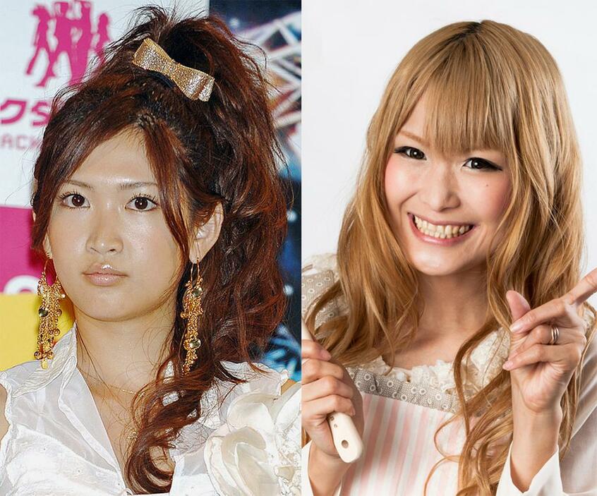 海外組の紗栄子(写真左)と国内組ギャル曽根(写真右)(C)朝日新聞社