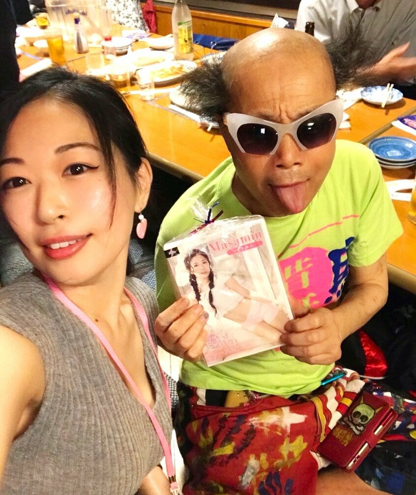 「あぶさん会」での南部さんとまさみさん