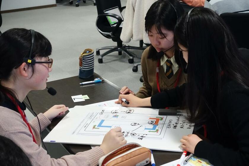 東京大学生産技術研究所の次世代育成オフィスは、中高生対象にワークショップを開いている。科学と社会のかかわりを伝えている（photo　東京大学生産技術研究所提供）