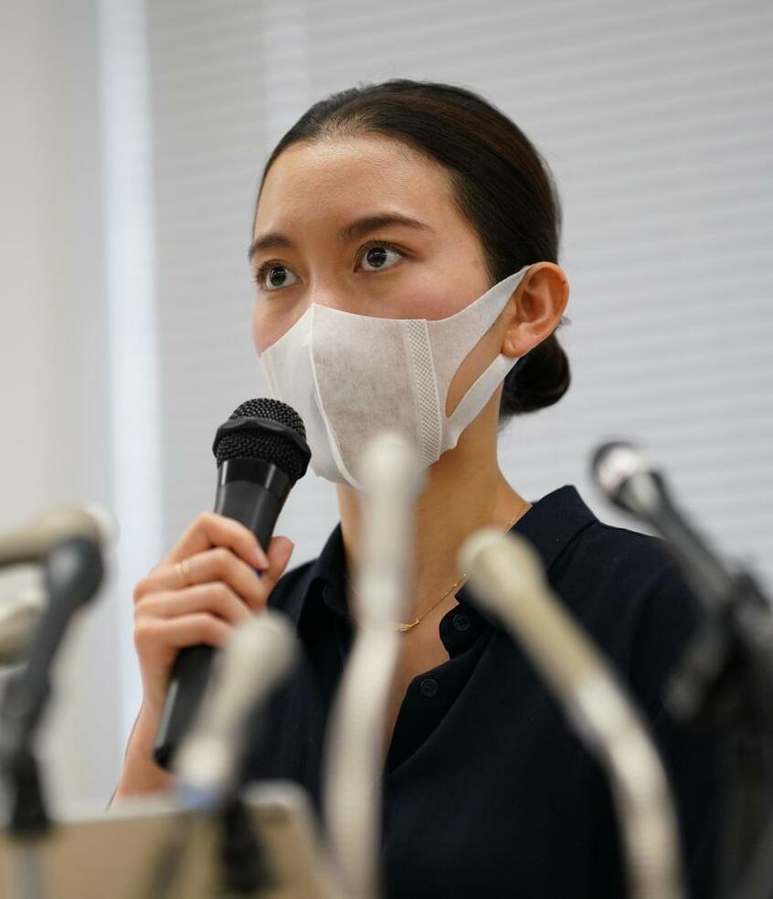 記者会見する伊藤詩織さん(C)朝日新聞社