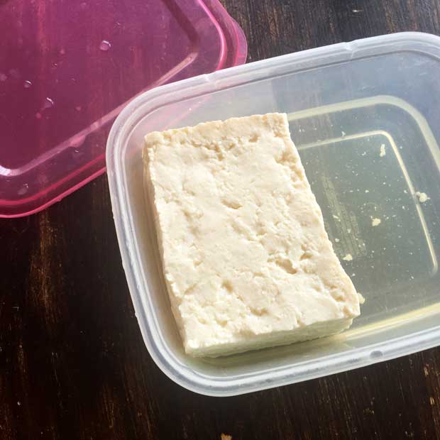 これは我が家の近所の豆腐屋さんの豆腐。お店によって大きさも味も全然違うのが豆腐(写真:本人提供)