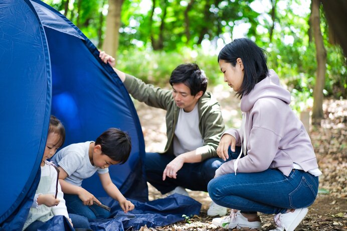 日本では1年を通してキャンプを楽しめます