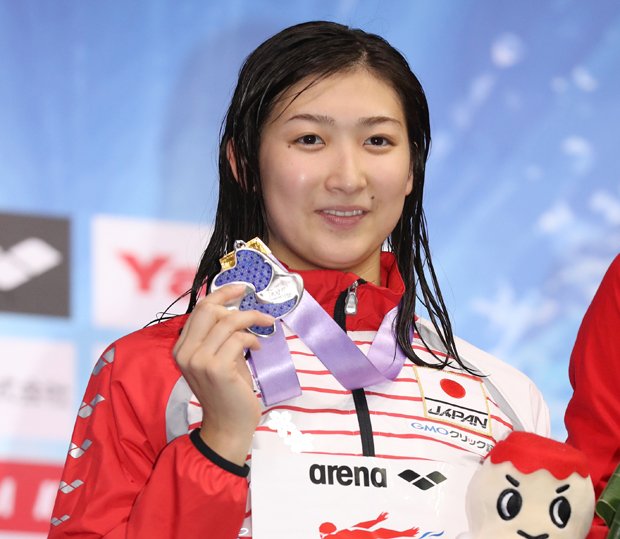 パンパシフィック選手権で銀メダルを獲得した池江璃花子　（ｃ）朝日新聞社