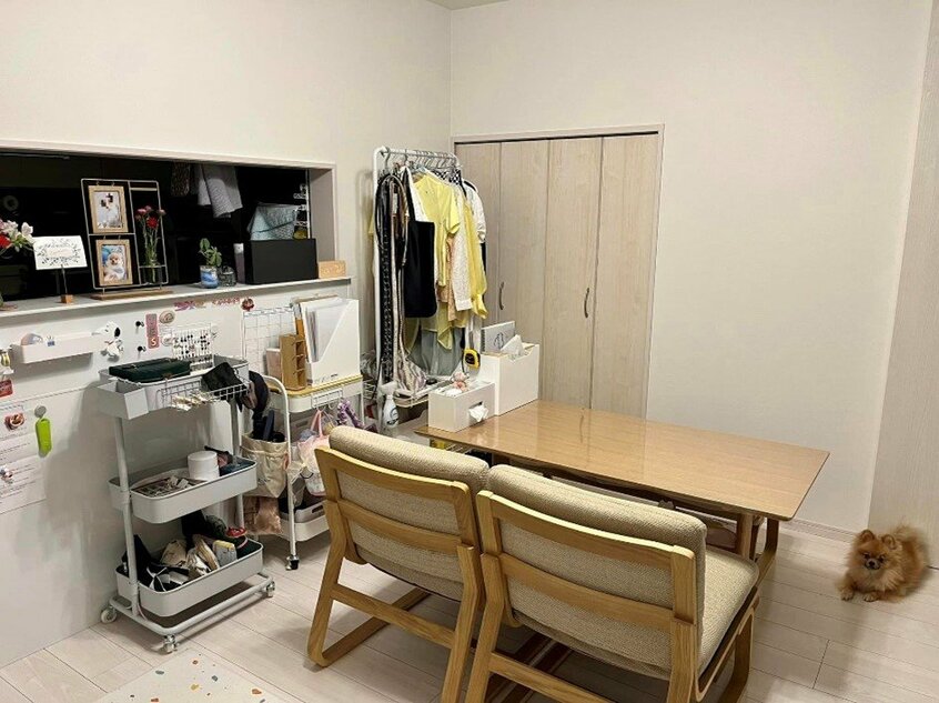 カウンター沿いに棚を設置してさらにブラッシュアップする予定/アフター