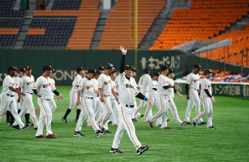 巨人の原辰徳監督(C)朝日新聞社