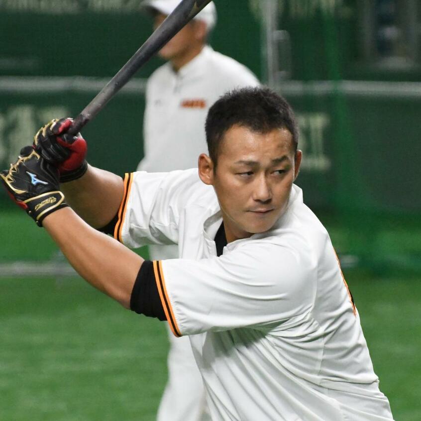 巨人の中田翔(C)朝日新聞社