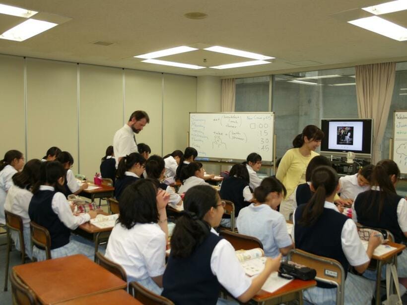 頌栄女子学院の英語の授業の様子（写真／同校提供）