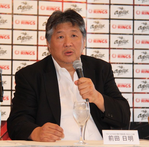 マサ斎藤さんの思い出を語った前田日明氏(写真は、7月20日の格闘イベント「THE OUTSIDER」の会見時、撮影/大塚淳史)
