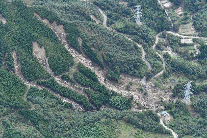 一昨年１０月の宮城県丸森町　（ｃ）朝日新聞社