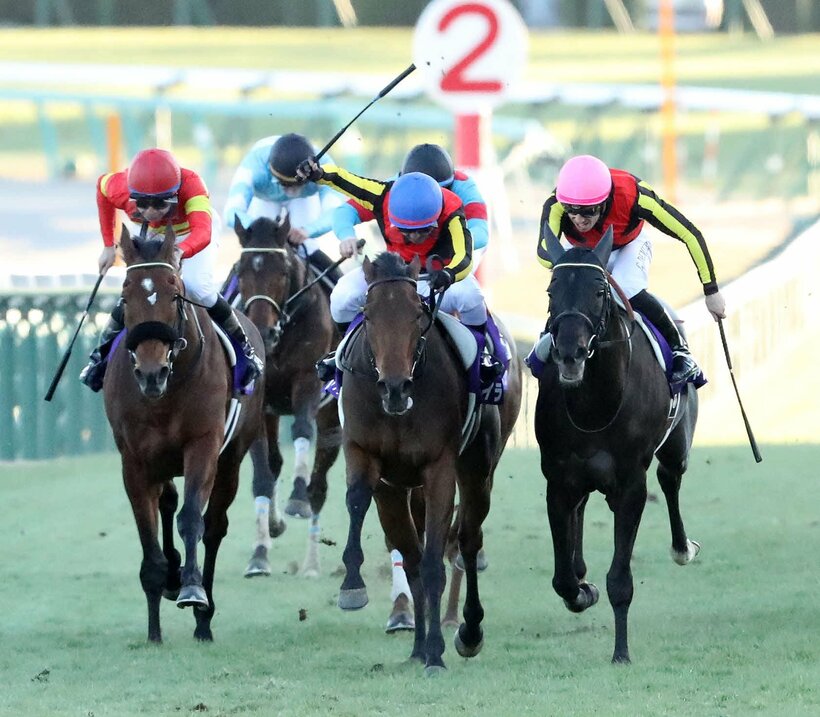 紅一点のレガレイラ（青帽）はグランプリ連勝なるか