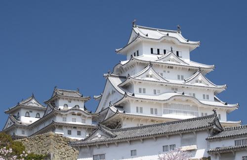 世界遺産の姫路城。国宝に指定されている