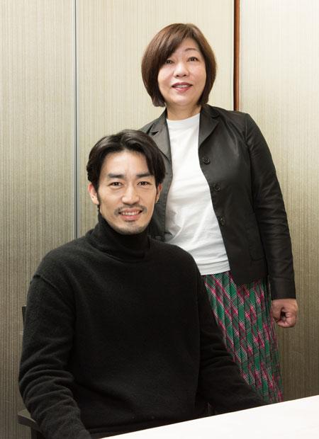 大谷亮平さん（左）と林真理子さん　（撮影／写真部・小山幸佑）