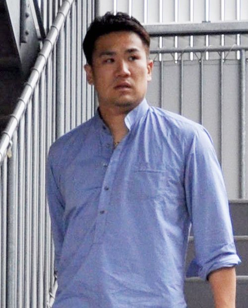 自由すぎるオフを楽しむマー君　（ｃ）朝日新聞社　＠＠写禁