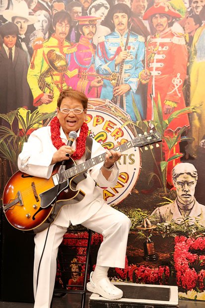 発売記念イベントに登場した高木ブーさん（写真：ユニーバサル ミュージック提供、撮影：田中栄治）
